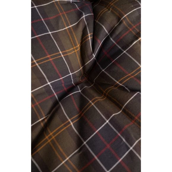 Barbour Luxury Med Dog Bed, Brown, Plaid, Reversible, 22 x 21 x 10, 5 lbs. - Picture 3 of 5